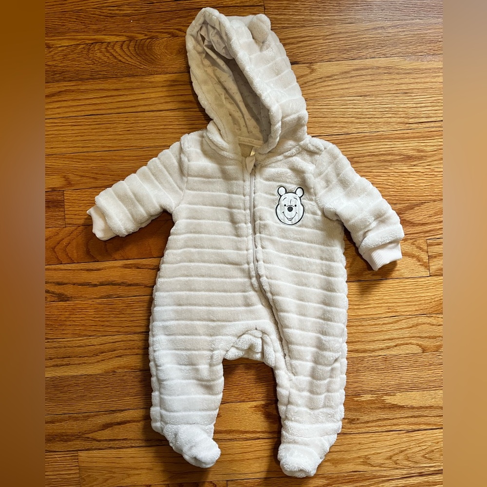 Winnie the Pooh zip up coverall